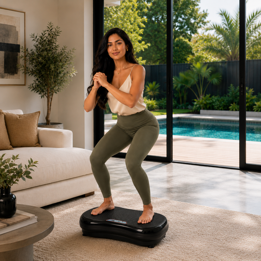 68cm Vibration Plate Machine Social Hike Black