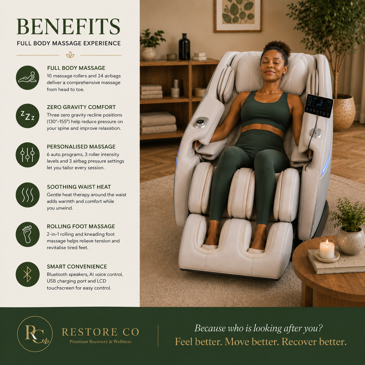 Electric Massage Chair - Livemor - BRISA
