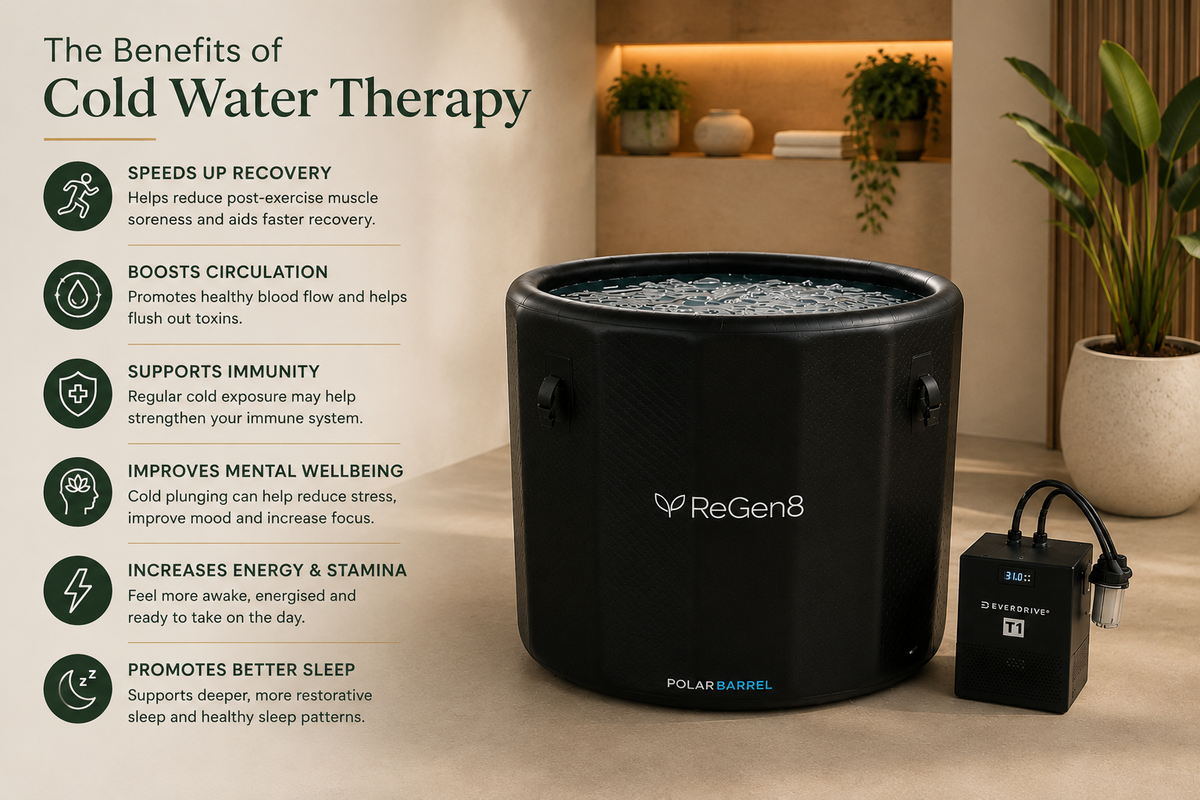 ReGen8 Polar Barrel Cold Plunge with T1 Chiller