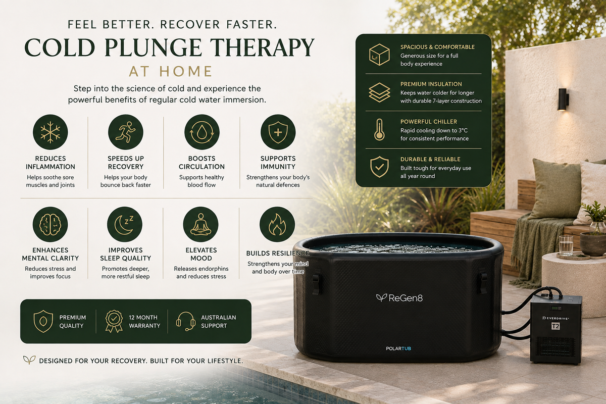 ReGen8 PolarTub Cold Plunge with T2 Chiller Unit
