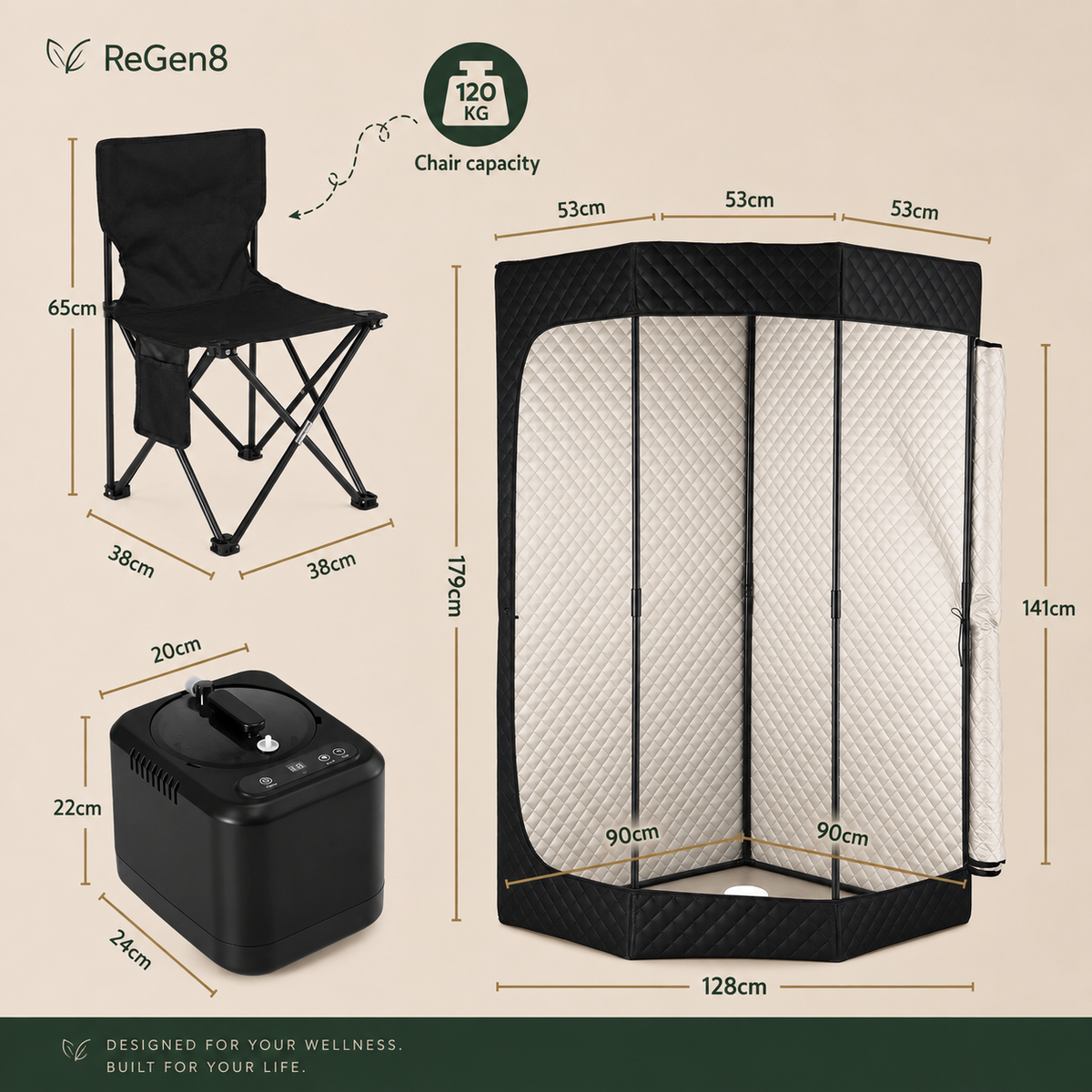 Devanti Portable Personal Steam Sauna