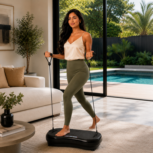 68cm Vibration Plate Machine Social Hike Black