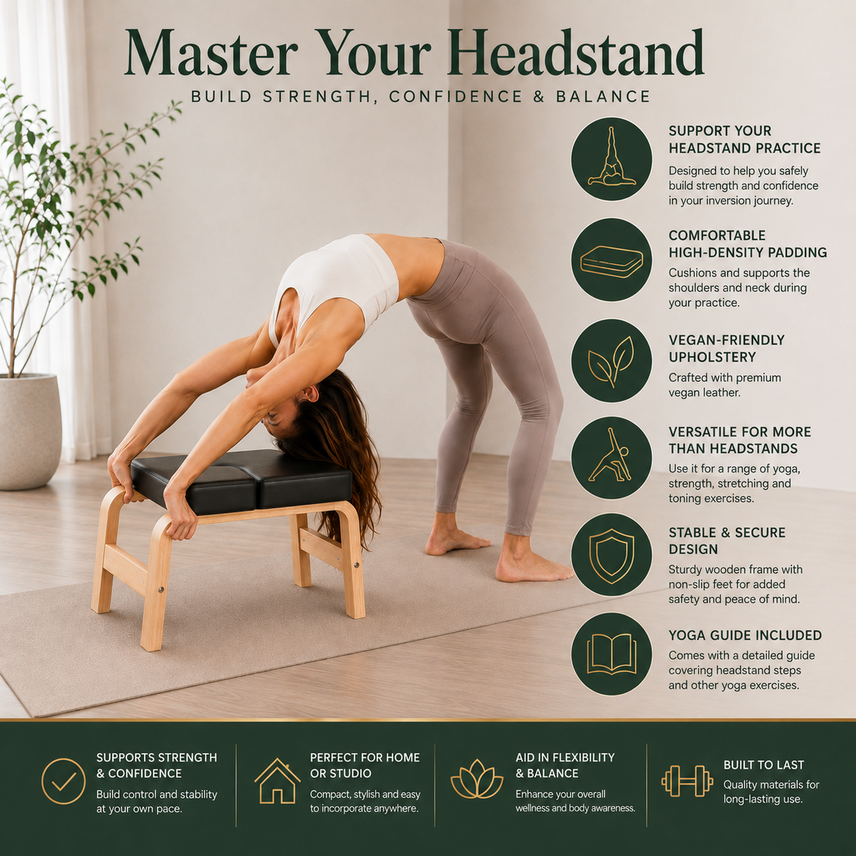 Yoga Headstand & Inversion Bench