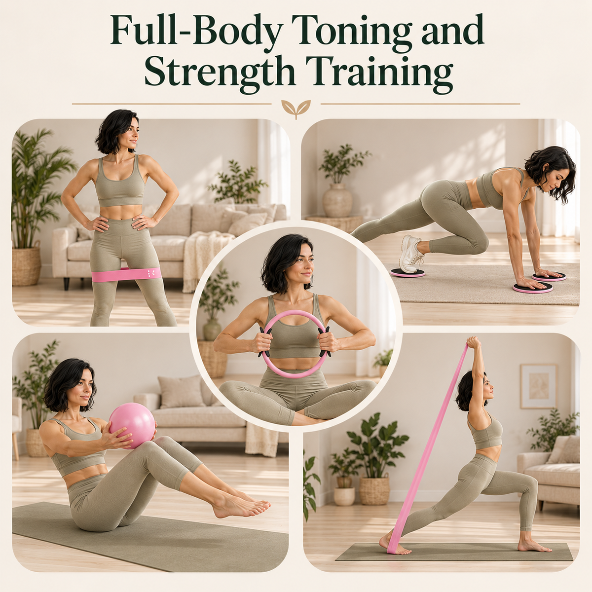 Everfit Pilates Kit Pink