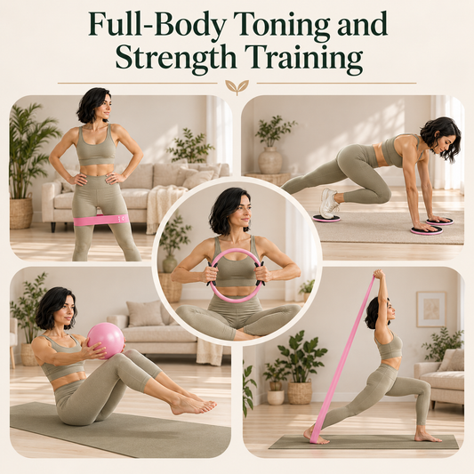 Everfit Pilates Kit Pink