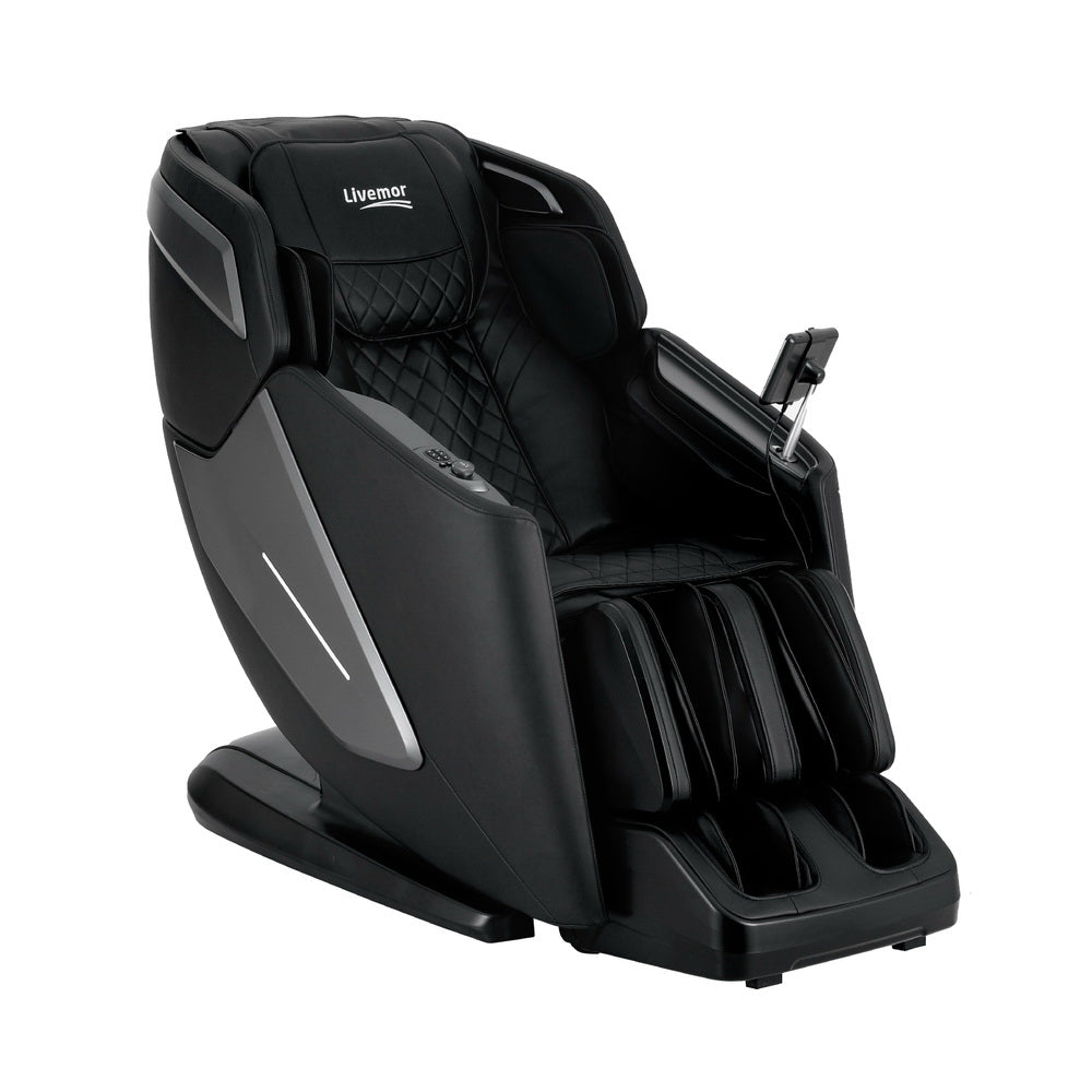 Livemor 4D Luxury Massage Chair with Zero Gravity, Heat & Bluetooth Speakers - REILY