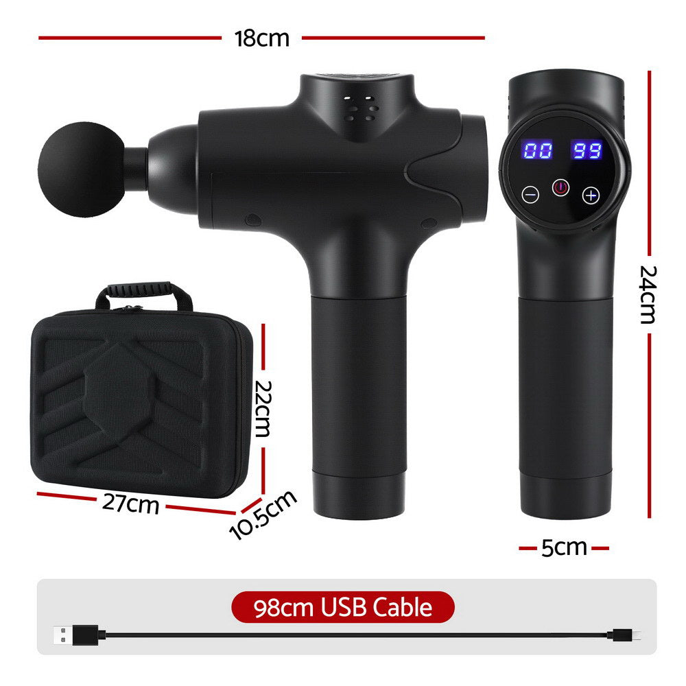 Massage Gun 30 Speed 8 Heads - EVERFIT