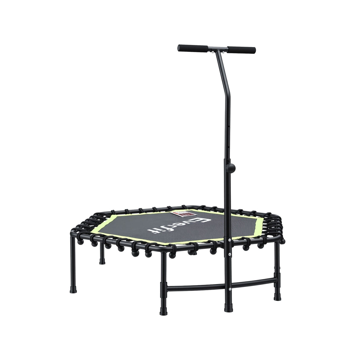 Everfit 48-Inch Fitness Trampoline with Adjustable Handrail - Green