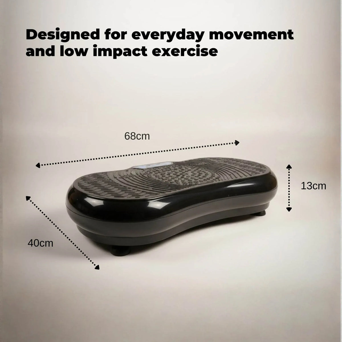 68cm Vibration Plate Machine Social Hike Black
